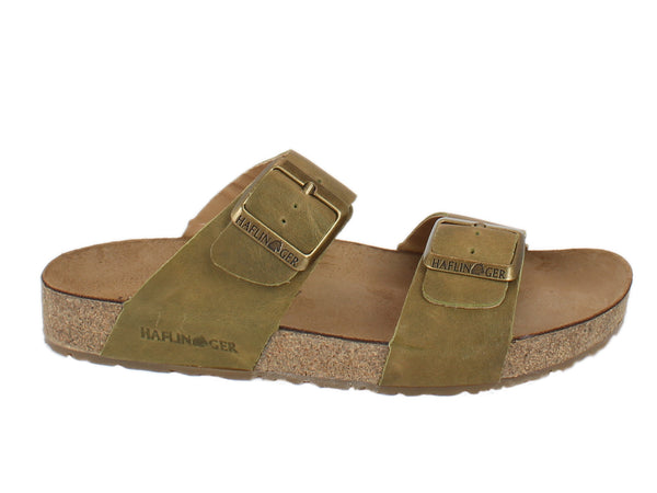 Haflinger Sandals Andrea Olive side view