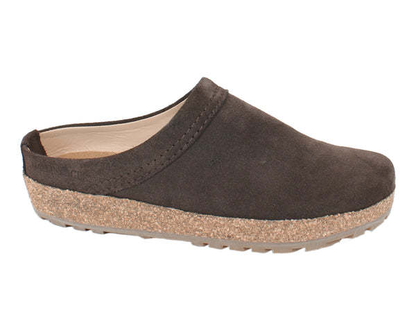 Haflinger Leather Clogs Malmo Brown 916 side view