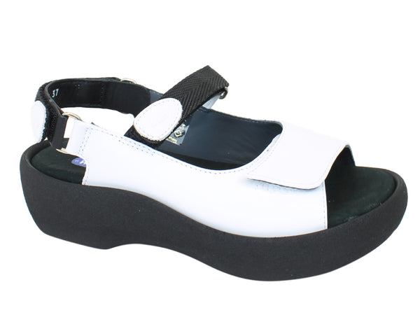 Wolky Sandals Jewel White side view