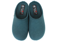 Haflinger Slippers Everest Fundus Teal upper view