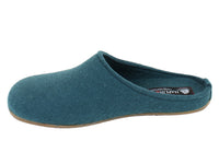 Haflinger Slippers Everest Fundus Teal side view