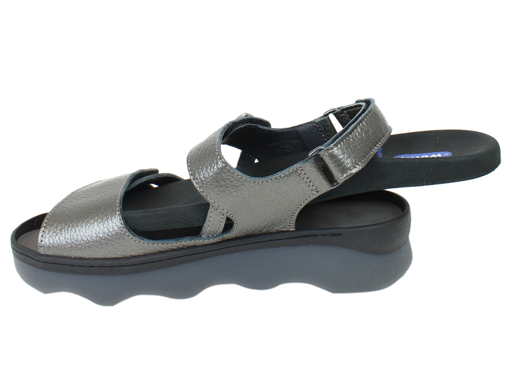 Wolky Sandals Medusa Anthracite side view 