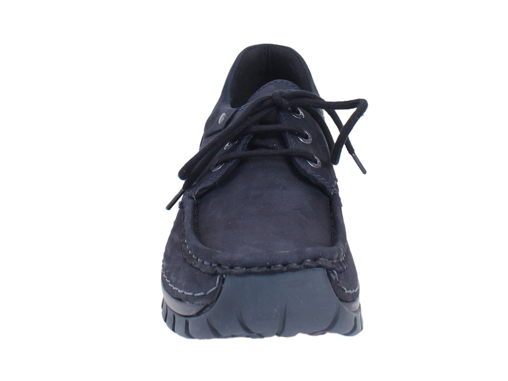 Wolky Shoes Fly Navy Blue front view