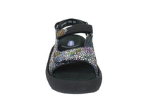 Wolky Sandals Jewel Black Multi front view