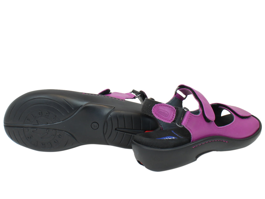 Wolky Sandals Salvia Bouganville sole view