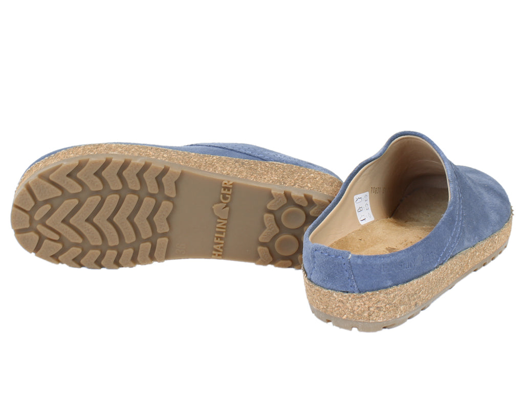 Haflinger Leather Clogs Malmo Jeans sole view
