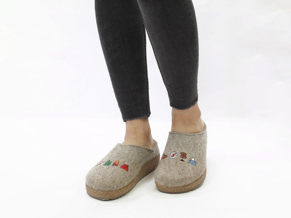 Haflinger Clogs Grizzly Hiking Torf