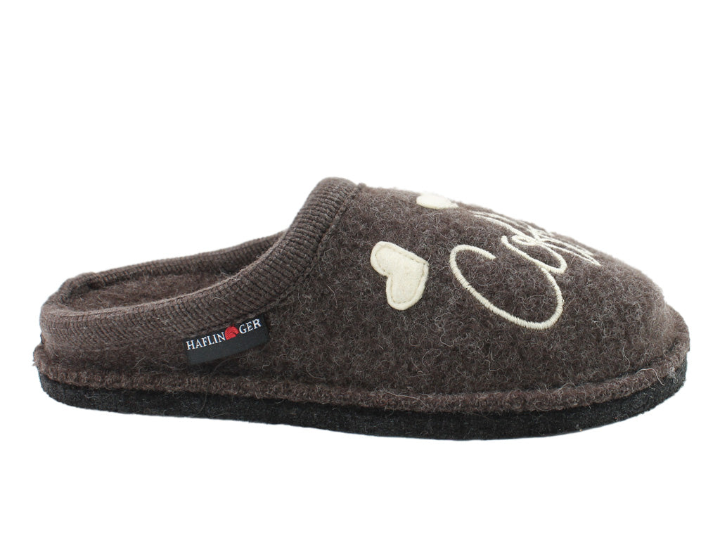 Haflinger Slippers Flair Coffee Time Brown