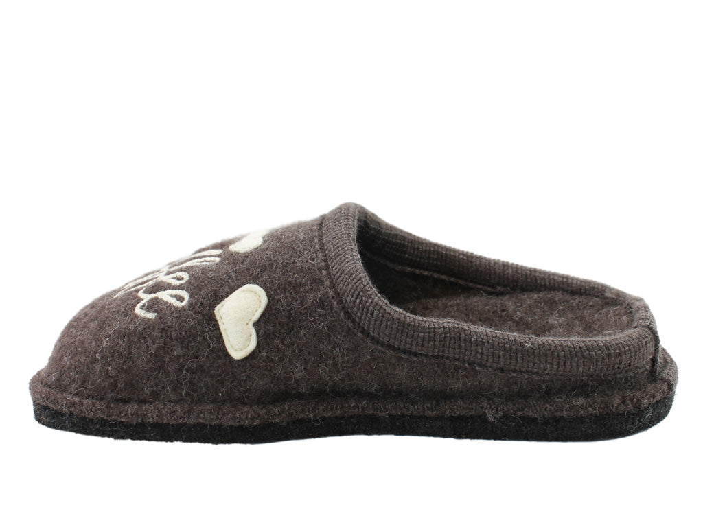 Haflinger Slippers Flair Coffee Time Brown