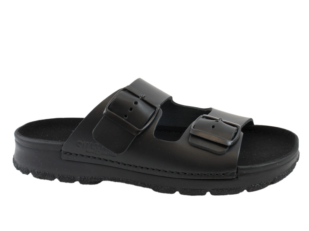 OmaKing Narva Classic leather sandals black – Shoegarden