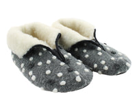 OmaKing lambswool Barefoot Snowfall slippers