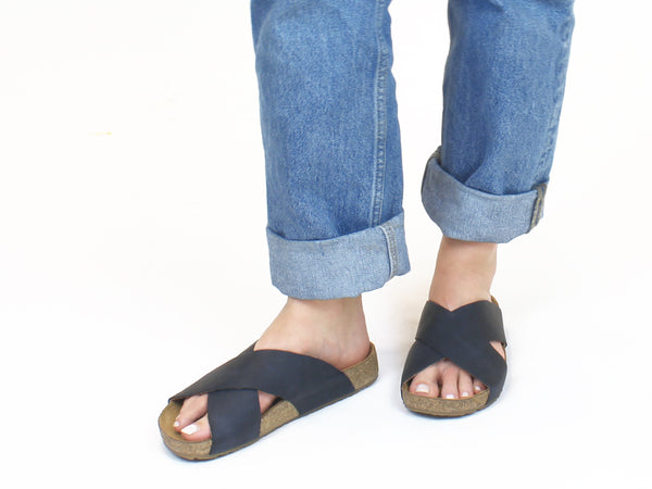 Haflinger Sandals Mio Marine Blue