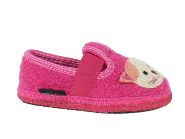 Haflinger Children's slippers Pets Bonbon Pink side view