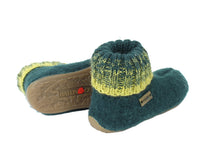 Haflinger Children's slippers Iris Green sole view