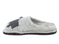 Haflinger Slippers Flair Dachs Dog Grey side view