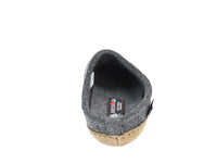 Haflinger Felt Slippers Emil Anthracite back view