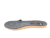 Haflinger Felt Slippers Emil Anthracite footbed