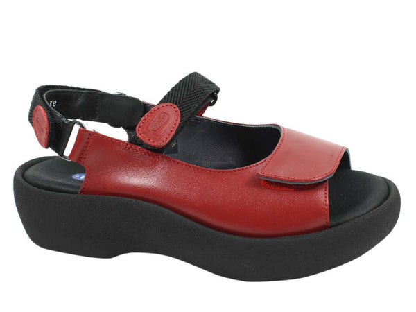 Wolky Women Sandals Jewel Red side view