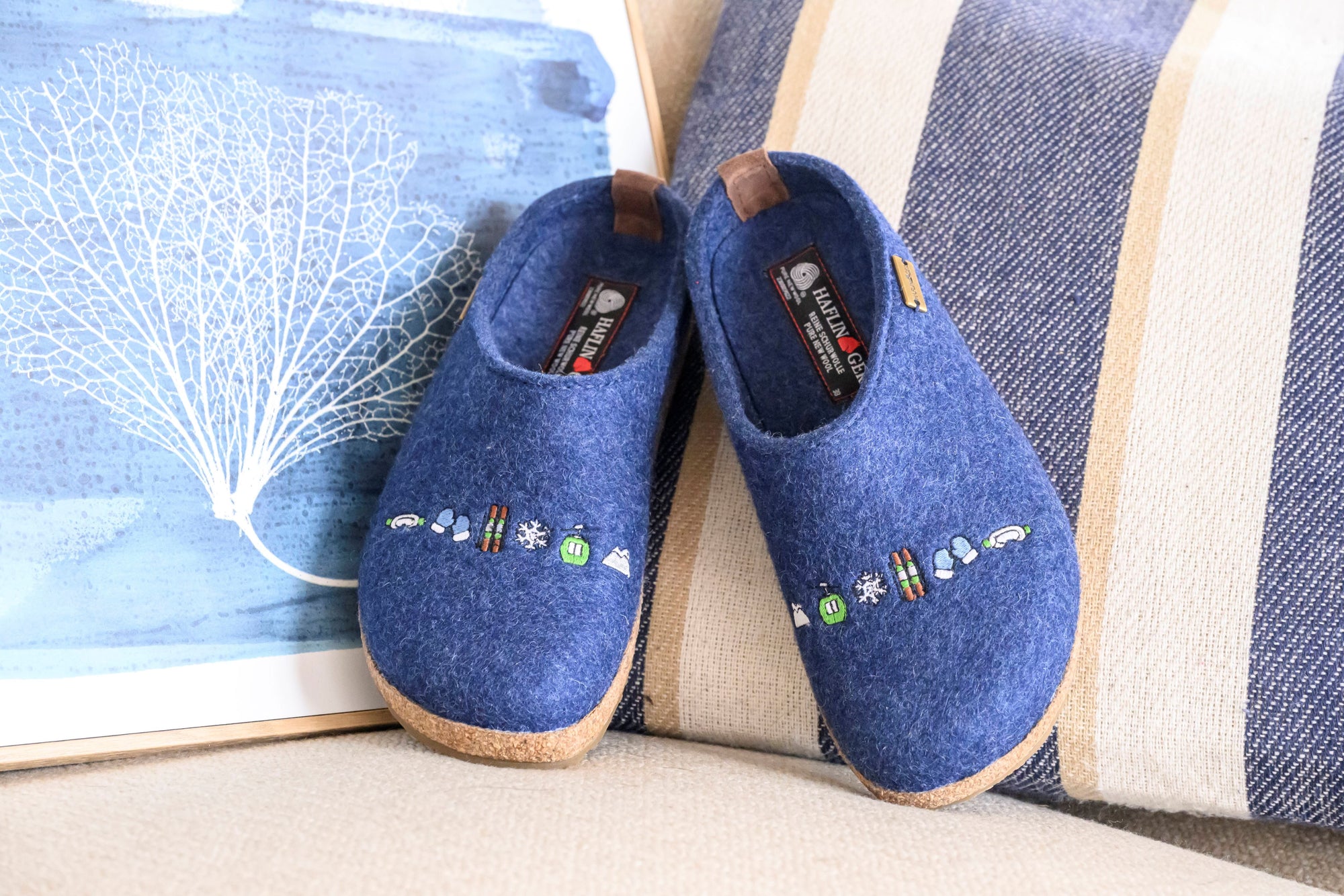Step Into Comfort and Creativity: New Haflinger Felt Clogs with Embroidered Hobbies Designs