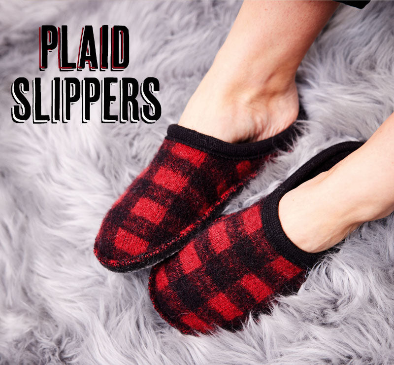 Haflinger Unisex Slippers Plaid