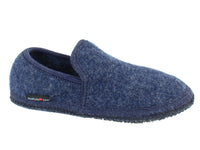 Haflinger Unisex Wool Loafers Blue side view