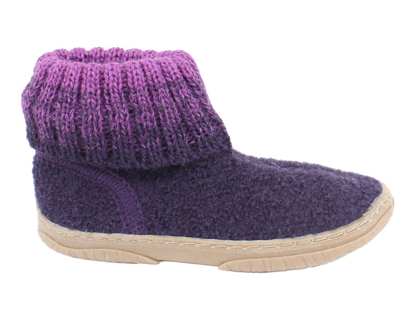 Haflinger Children's slippers Yuki Lavender side view