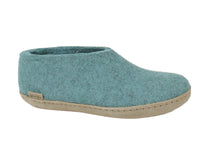 Glerups Slippers Closed Heel Sea Blue side view