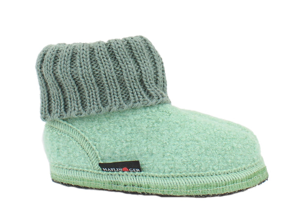 Haflinger Children's slippers Karl Mint side view