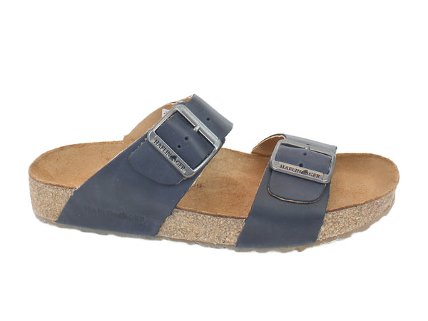 Haflinger Sandals Andrea Marine Blue side view