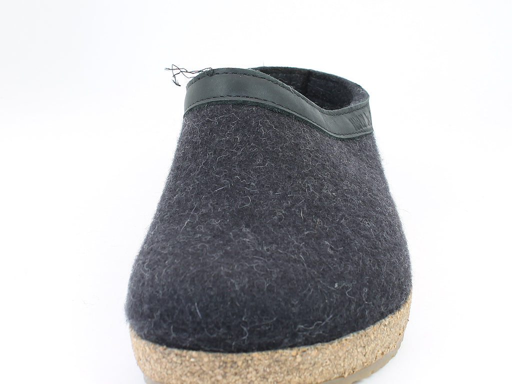 (Second Quality) Haflinger Clogs Grizzly Torben Graphite