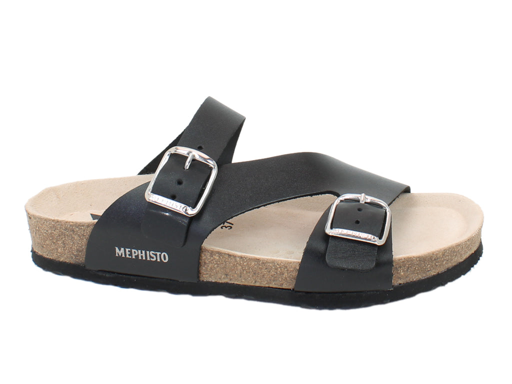 Mephisto Women Sandals Melaine Black side view