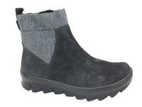 Legero Boots Novara Charcoal side view