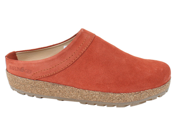 Haflinger Leather Clogs Malmo Rost side view