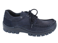 Wolky Shoes Fly Navy Blue side view