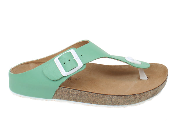 Haflinger Sandals Memphis Green side view