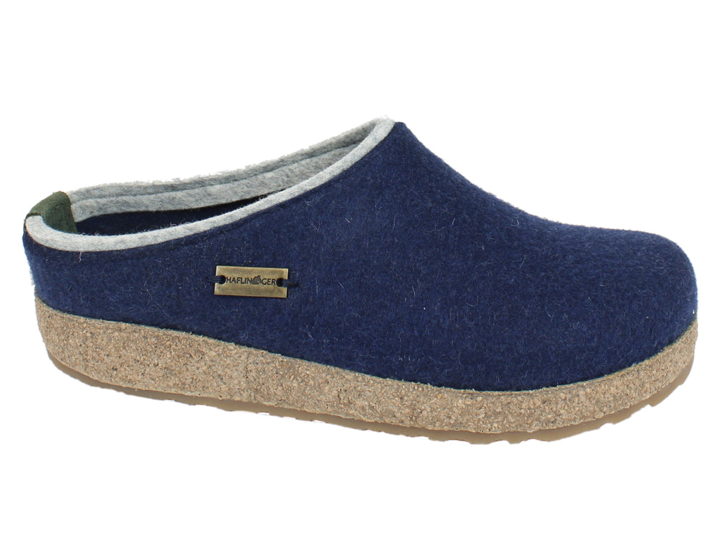 Haflinger Felt Clogs Grizzly Kris Jeans side view