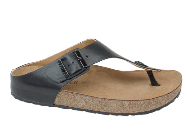 Haflinger Sandals Memphis Black side view