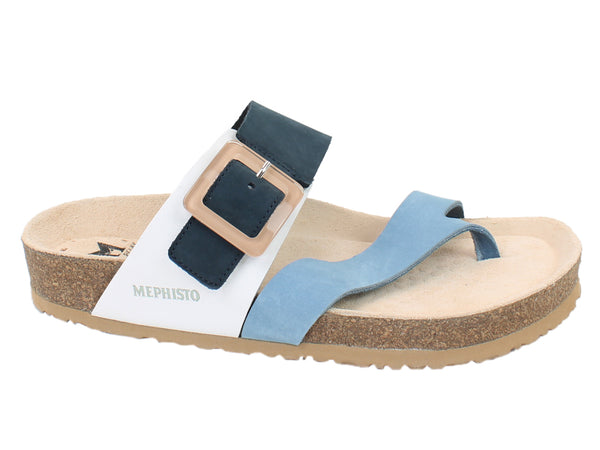 Mephisto Women Sandals Madeline Sea Blue side view