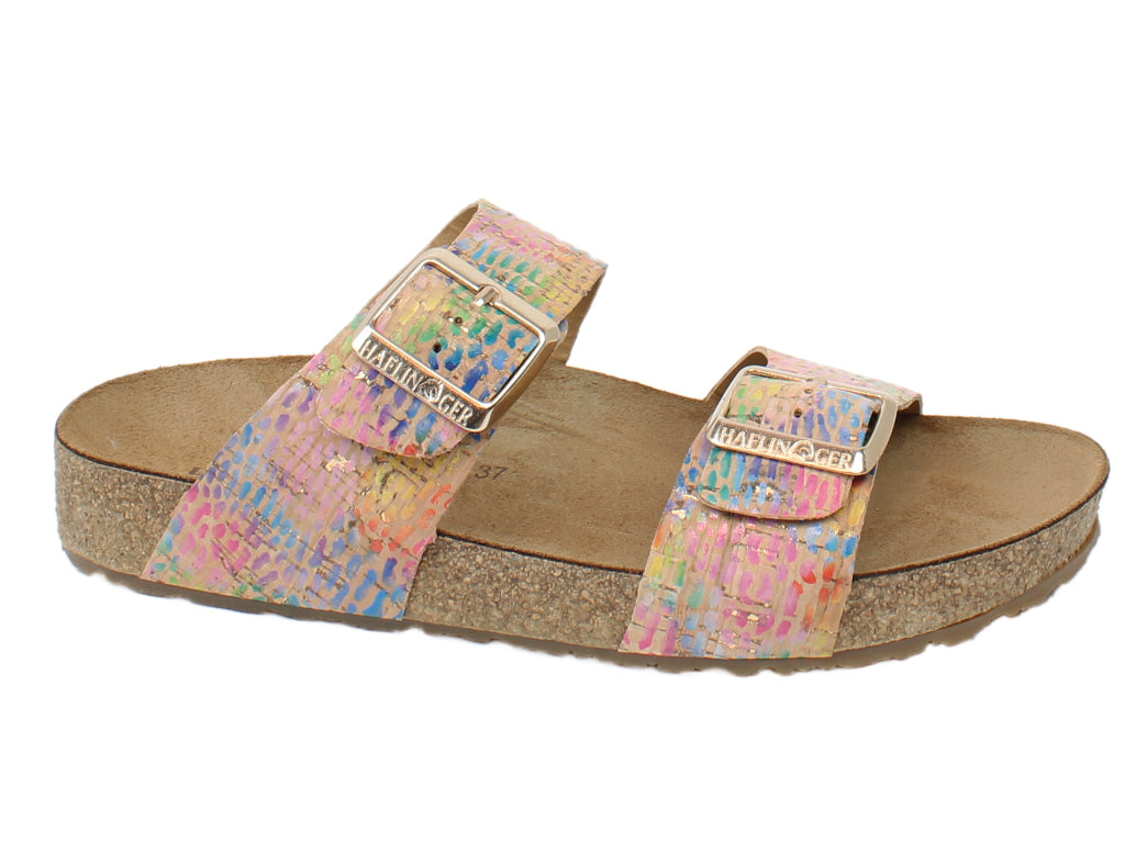 Haflinger Sandals Andrea Rainbow Women's leather sandals Shoegarden UK