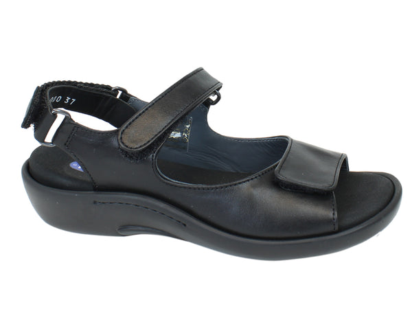 Wolky Sandals Salvia Black side view