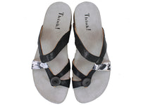 Think! Women Sandals Julia Black upper view
