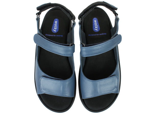 Wolky Sandals Salvia Jeans upper view
