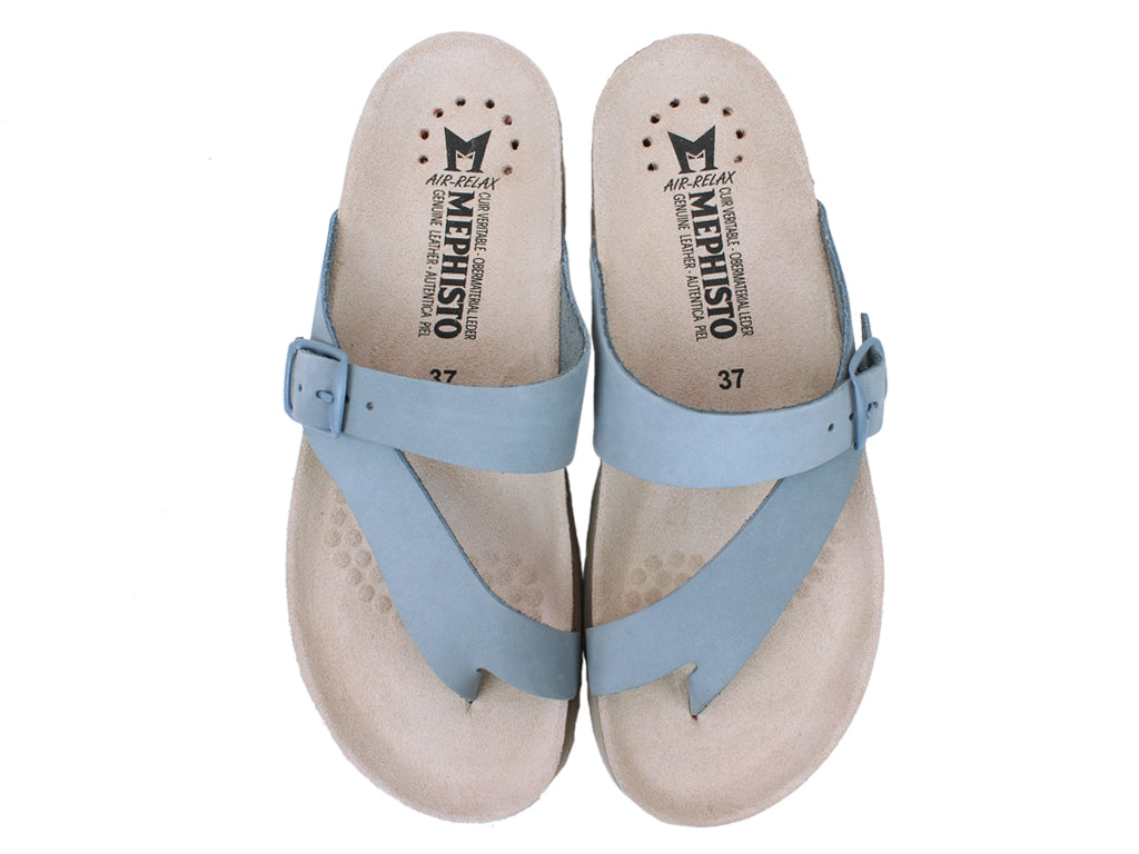 Mephisto Women Sandals Helen Sky Blue upper view