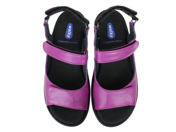 Wolky Sandals Salvia Bouganville upper view