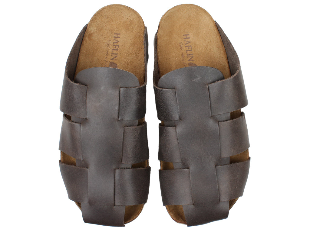 Haflinger Sandals Pius Brown upper view