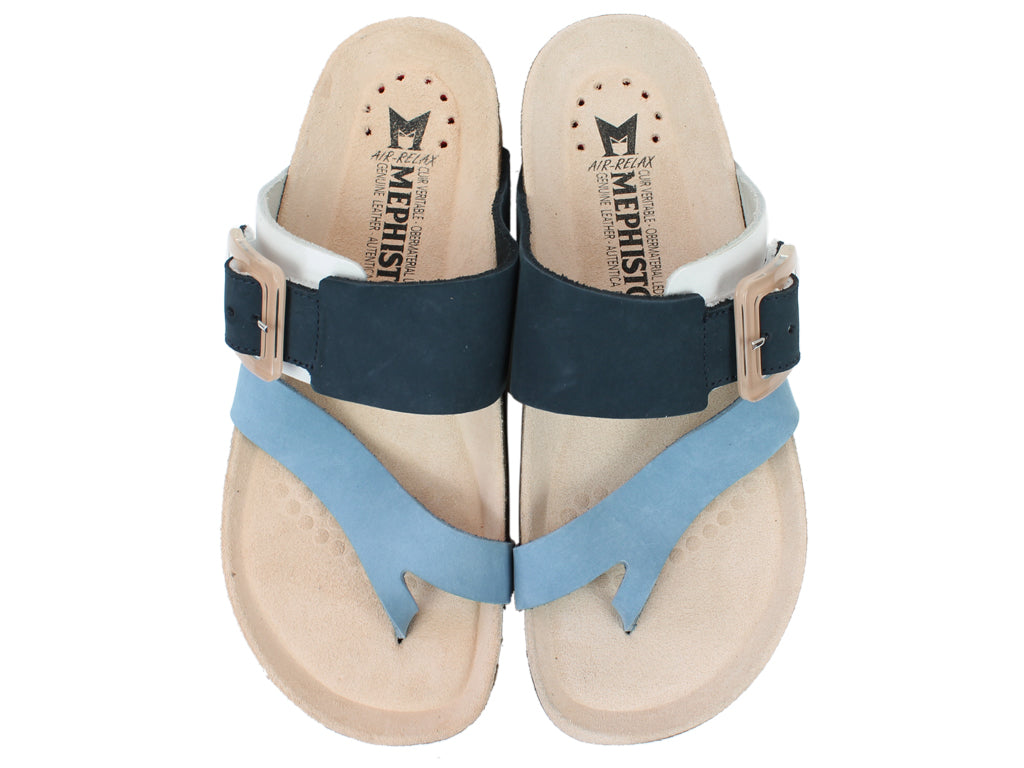 Mephisto Women Sandals Madeline Sea Blue upper view