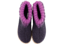 Haflinger Children's slippers Yuki Lavender upper view