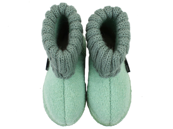 Haflinger Children's slippers Karl Mint upper view