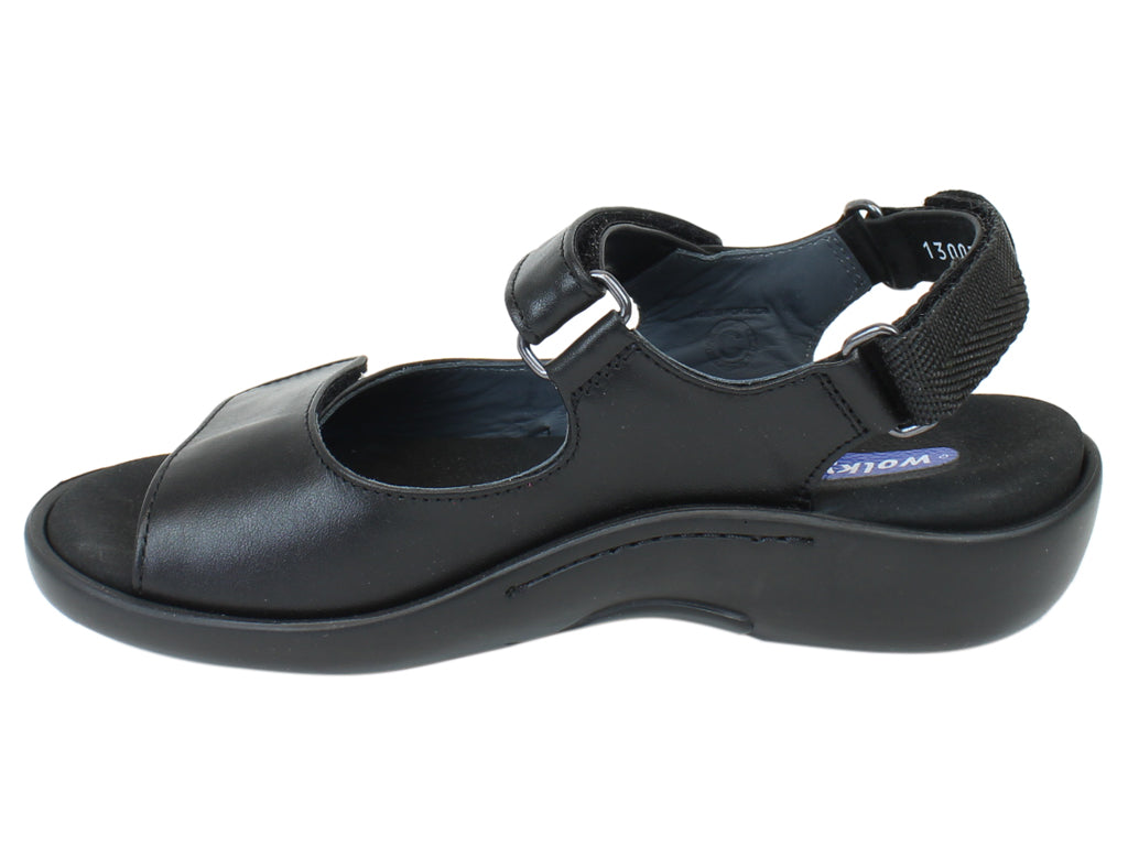 Wolky Sandals Salvia Black side view