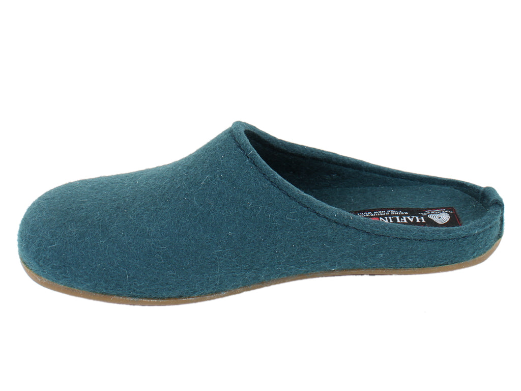 Haflinger Slippers Everest Fundus Teal side view